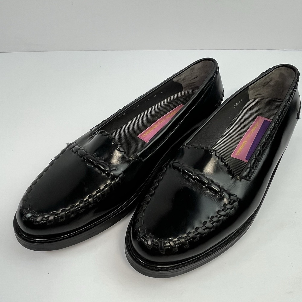 NEW Susan Bennis Warren Edwards Loafers Men's Size 11 Black Smooth Leather